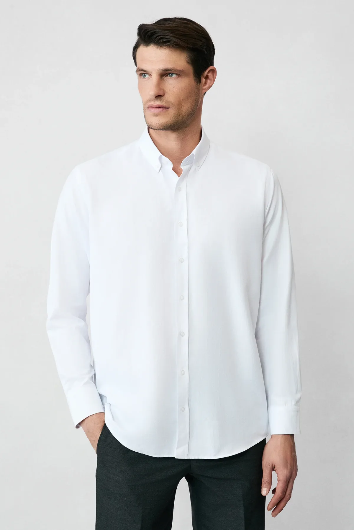 Slim Fit Oxford Gomlek