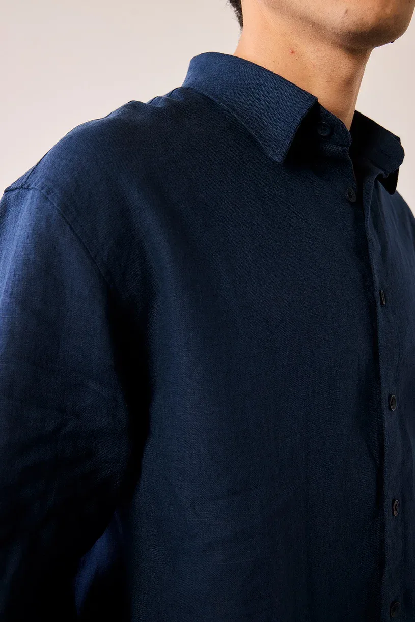 Oversize Keten Gomlek